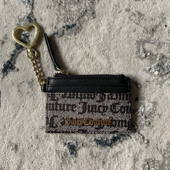 JUICY COUTURE CARD HOLDER BLACK AND GREY - Picture 1 of 4